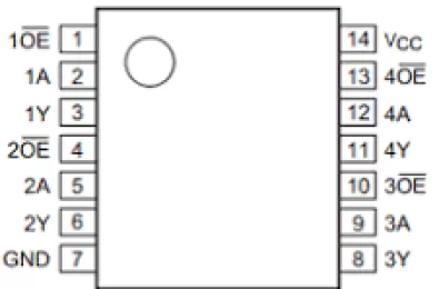 74HC125 thông số kỹ thuật sơ đồ chân datasheet